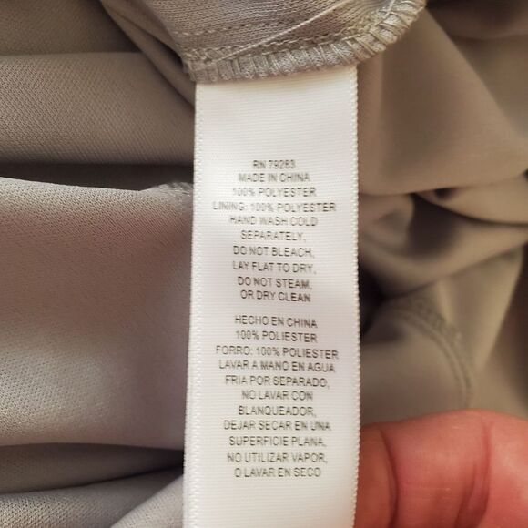 ALEX EVENINGS | Chiffon Tea-length Skirt - [size 1X, Dove Grey] - Picture 10 of 10